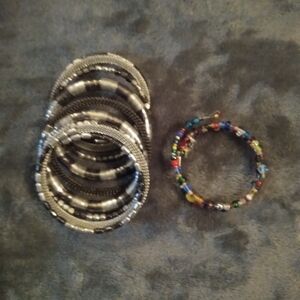 2 Coil bracelets